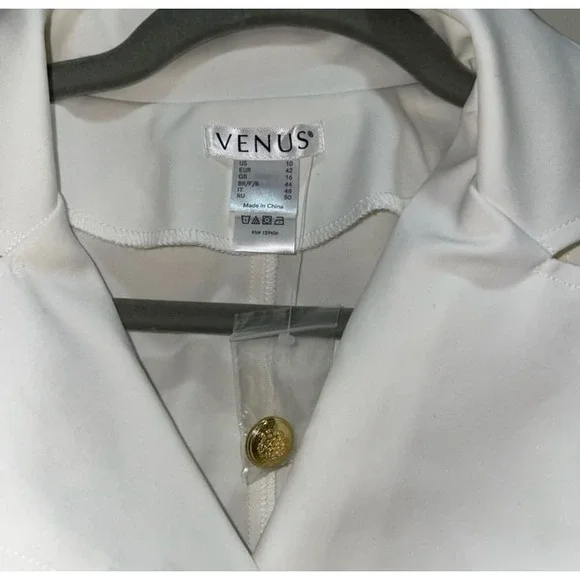 Venus Double Breasted Blazer Size 10 - Cream/Beige - Picture 3 of 3